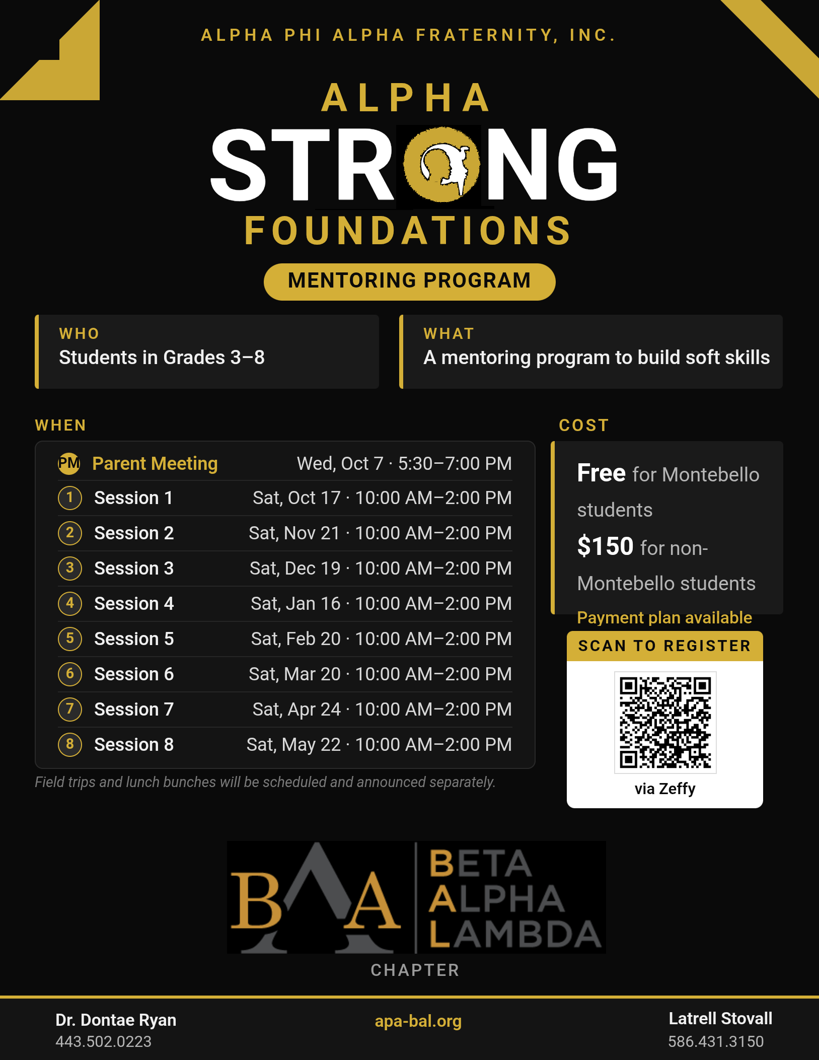 Alpha Strong Foundations